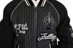 Dolce & Gabbana Black DD58 SG62 Sequined Beaded Jacket