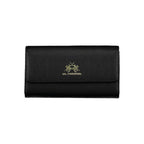 La Martina Black Polyethylene Women Wallet