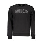 Cavalli Class Black Cotton Men Sweatshirt