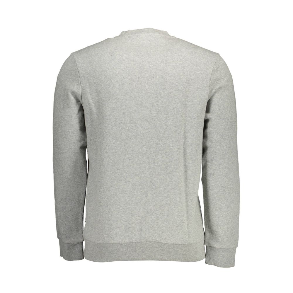 Napapijri Grigio Cotton Men Sweatshirt