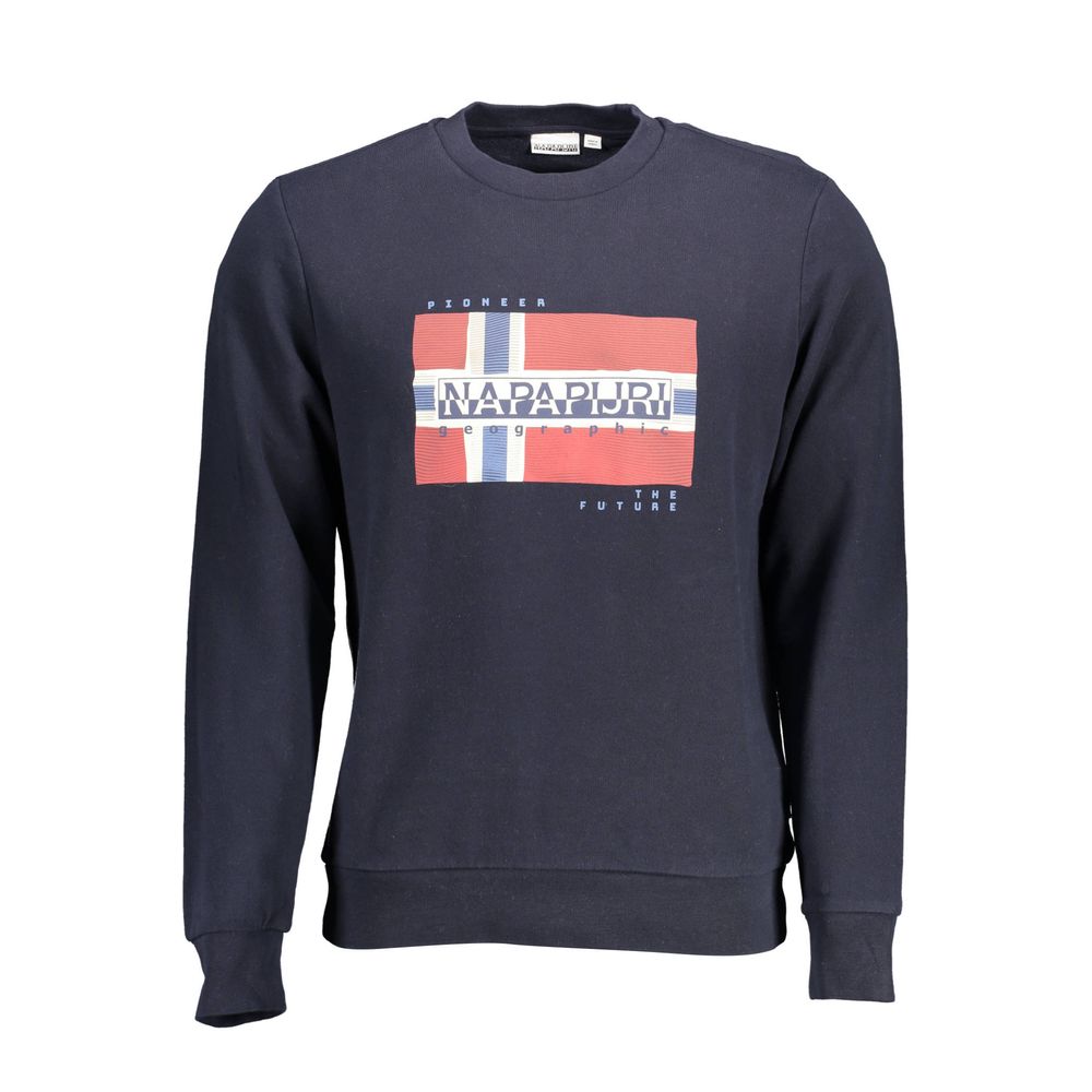 Napapijri Blue Cotton Men's Sweatshirt