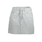 Calvin Klein Azzurro Cotton Women Skirt