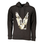 Cavalli Class "Nero Cotton Men Hoodie"