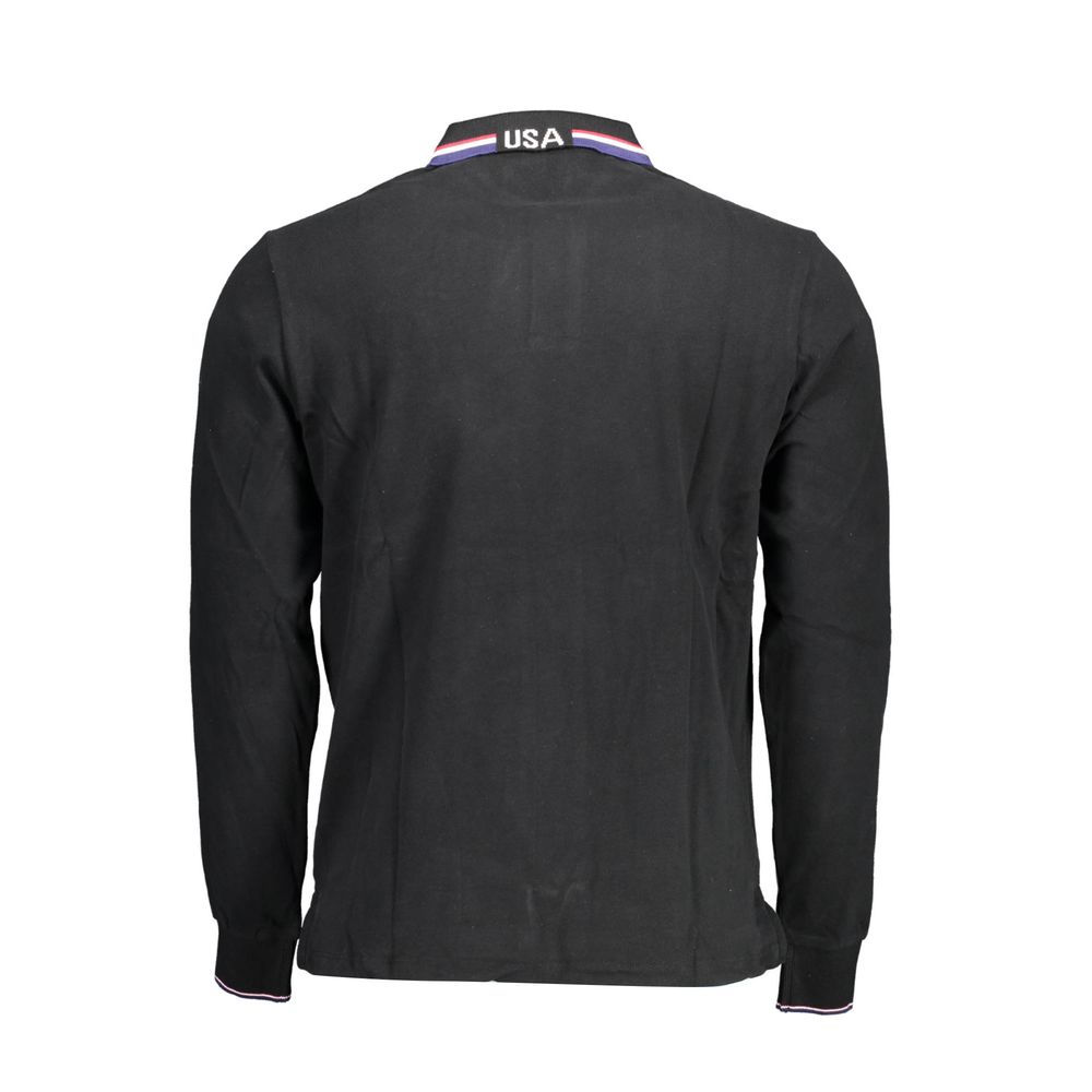 U.S. POLO ASSN. Black Cotton Men's Polo Shirt