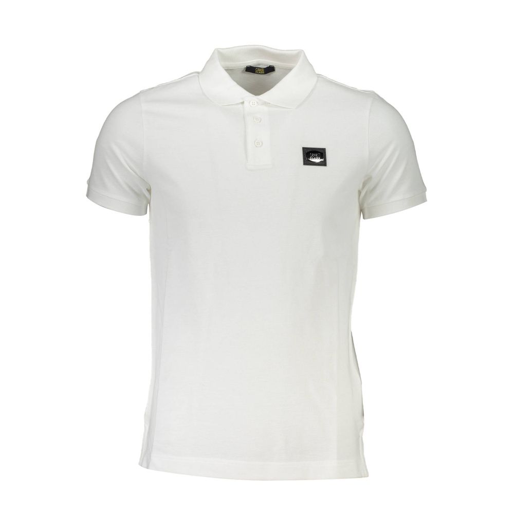 Cavalli Class Bianco Cotton Men Polo