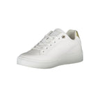Tommy Hilfiger White Polyurethane Women Sneaker