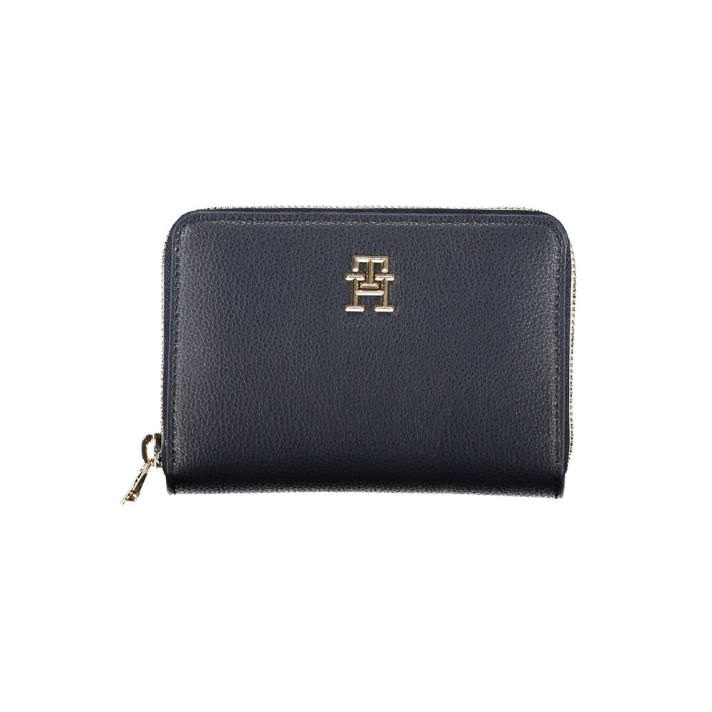 Tommy Hilfiger Blue Polyurethane Women Wallet