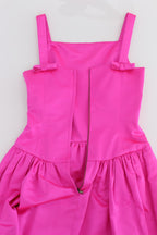 Dolce & Gabbana Pink Silk Long Sheath Ball Gown Dress