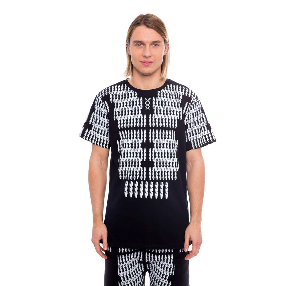Nicolo Tonetto Black Cotton Men T-Shirt